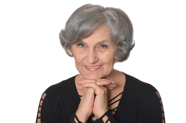 Gelukkig senior dame — Stockfoto