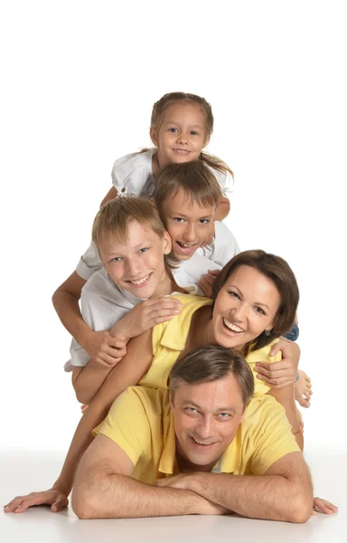 Cute family portrait Stock Image