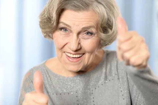 Šťastná stará žena — Stock fotografie