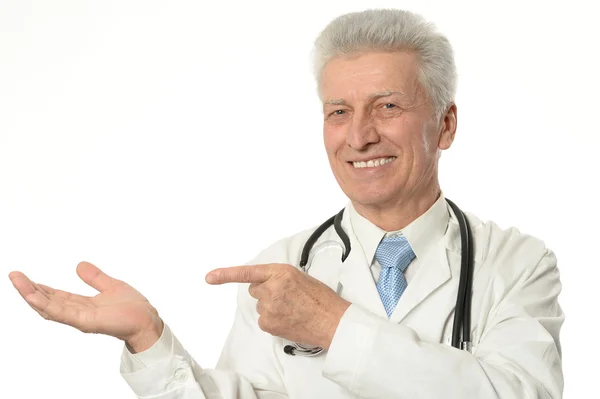 Doctor en blanco — Foto de Stock