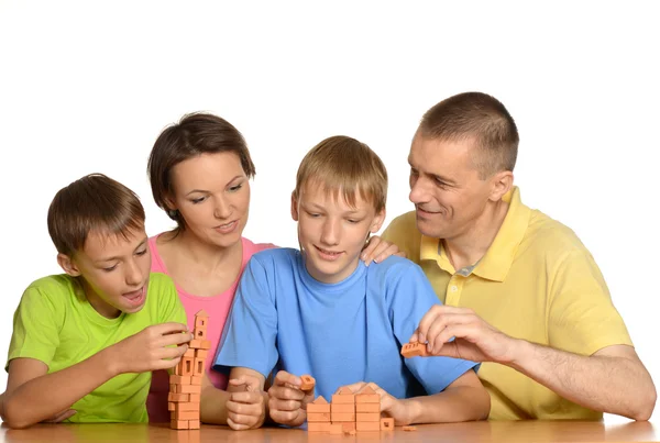 Padres jugando con niños — Foto de Stock