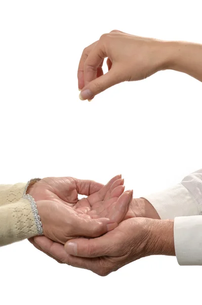 Giving hands — Stock Photo, Image