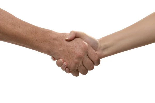 Handshake isolated — Stock Photo, Image