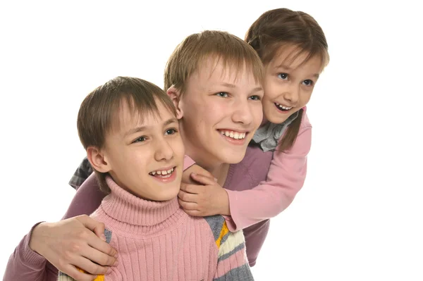 Niños en blanco — Foto de Stock