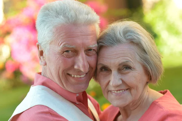 Loving elder couple — Stock Photo, Image