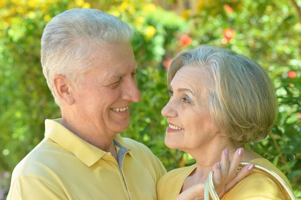 Pareja anciana amorosa — Foto de Stock