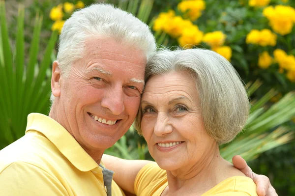 Loving elder couple — Stock Photo, Image