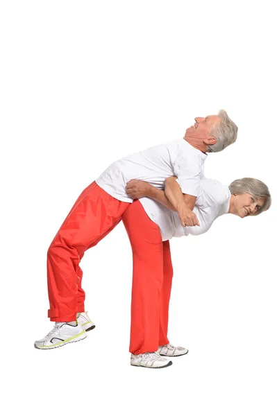 Senior Couple Exercising — Stock Photo, Image