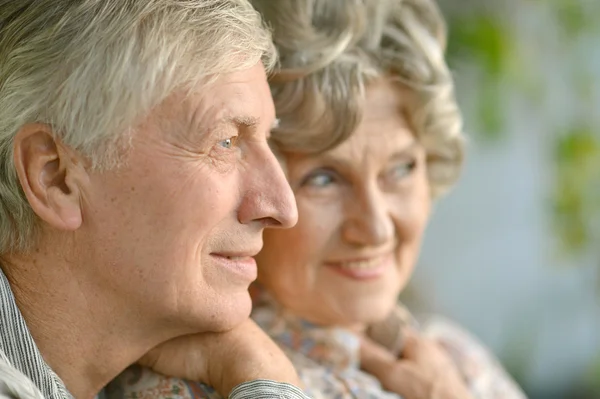 Retrato de una feliz pareja de ancianos —  Fotos de Stock