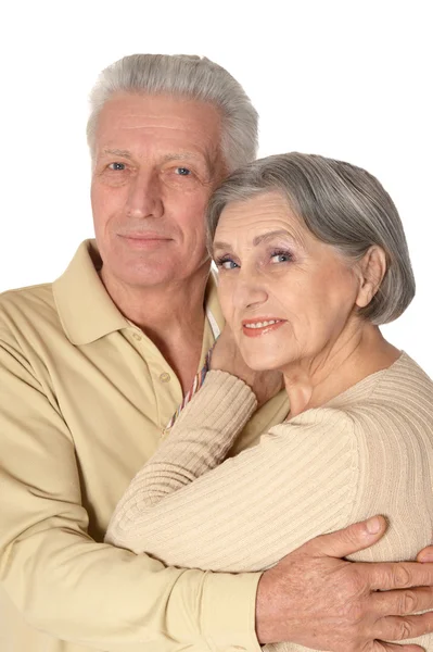 Senior couple isolated — Stock Photo, Image