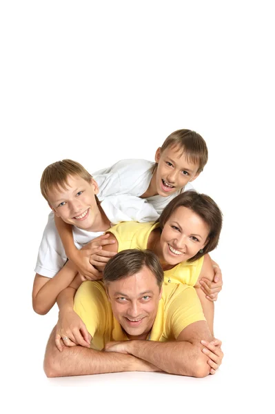 Retrato de família bonito — Fotografia de Stock