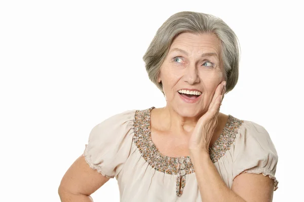 Smiling senior lady — Stock Photo, Image