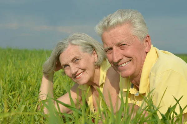 Glückliches Seniorenpaar — Stockfoto