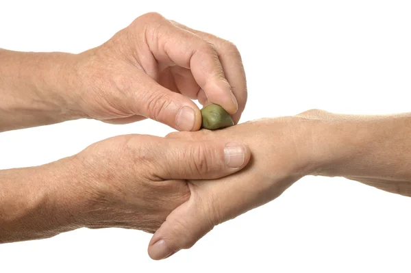 Hand hold closeup — Stock Photo, Image