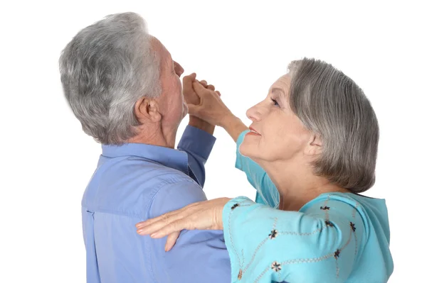 Belo casal de idosos caucasianos — Fotografia de Stock