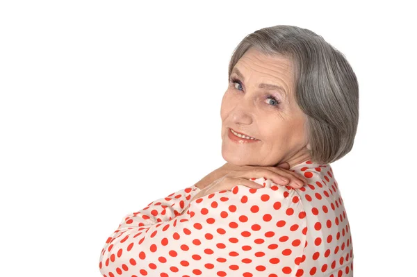 Smiling senior lady — Stock Photo, Image