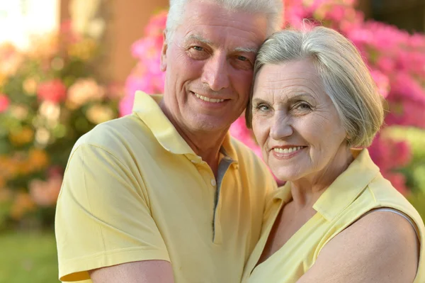 Happy elder couple — Stock Photo, Image