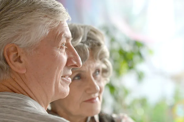 Porträt eines glücklichen Senioren-Paares — Stockfoto