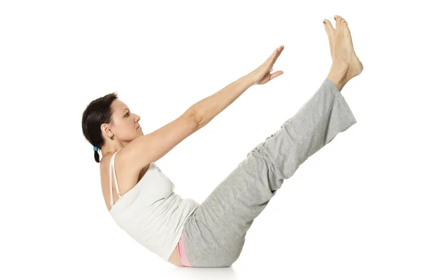 Young woman exercising — Stock Photo, Image