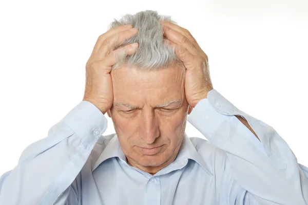 Sad senior man — Stock Photo, Image