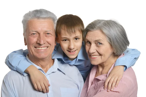 Grand-parents avec petit-fils — Photo