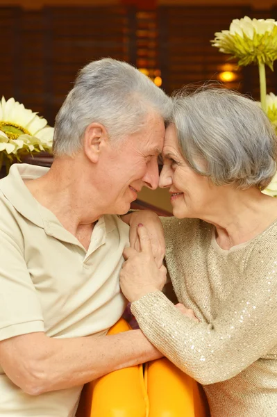 Velho casal amoroso — Fotografia de Stock