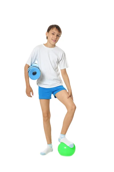 Chłopiec fitness — Zdjęcie stockowe