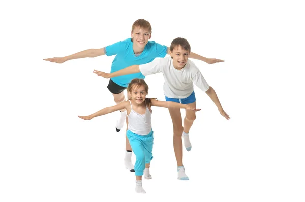 Exercising children — Stock Photo, Image