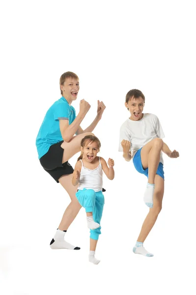 Exercising children — Stock Photo, Image