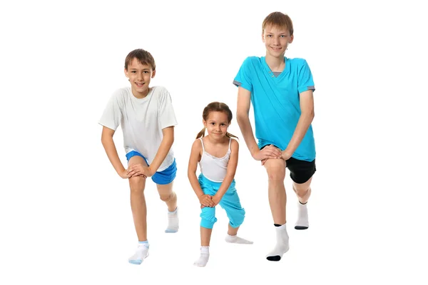 Exercising children — Stock Photo, Image