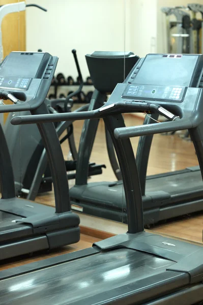 Treadmills at the fitness hall — Stock Photo, Image