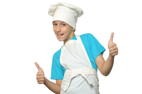 Cucina ragazzo di successo — Foto Stock