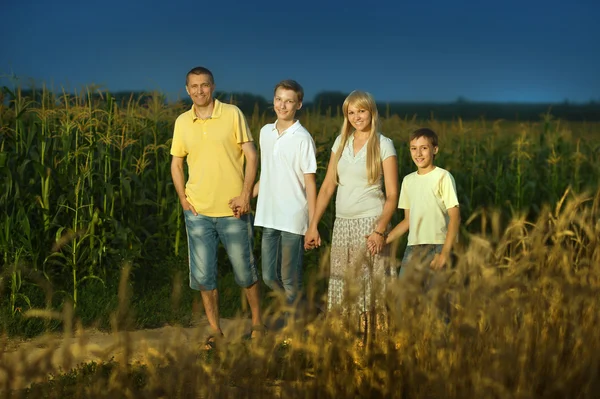 Wandelen met het gezin — Stockfoto