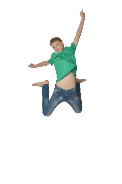 Jumping boy — Stock Photo, Image