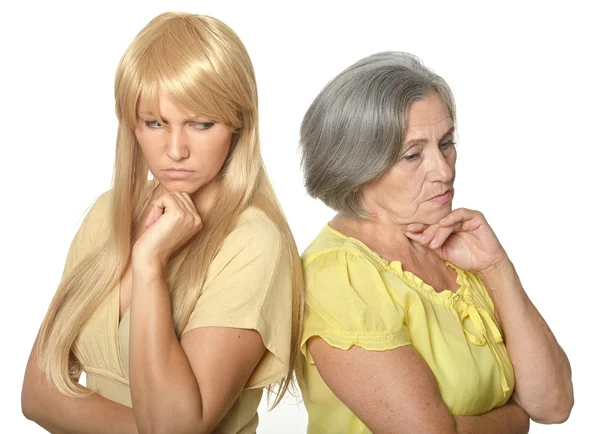 Mother and daughter having problem — Stock Photo, Image