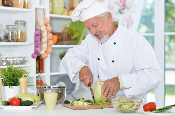 Chef Cooking Kitchen Cook Preparing Food — Stock Photo, Image