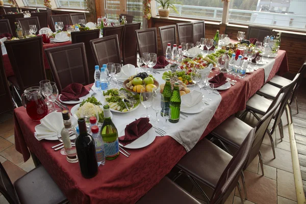 Covered table — Stock Photo, Image