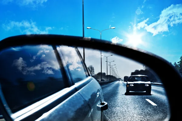 Rearview mirror — Stock Photo, Image