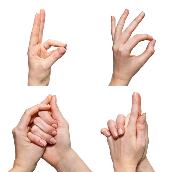 The character set of the human hand — Stock Photo, Image