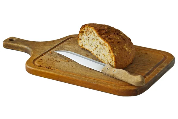 Chleb i nóż — Zdjęcie stockowe