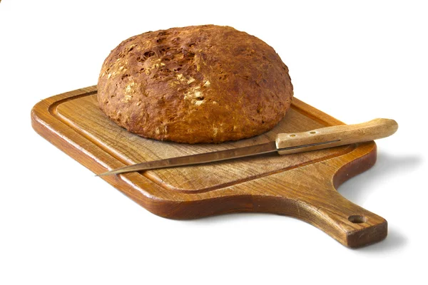 Bread and knife — Stock Photo, Image