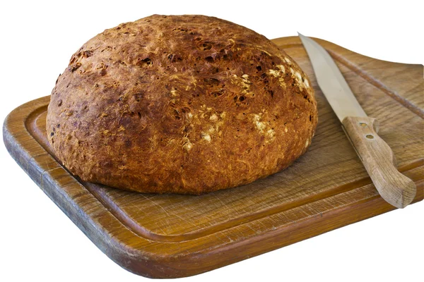 Brot und Messer — Stockfoto