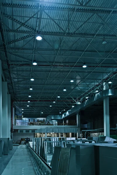 Az új gyár padló belső Stock Kép