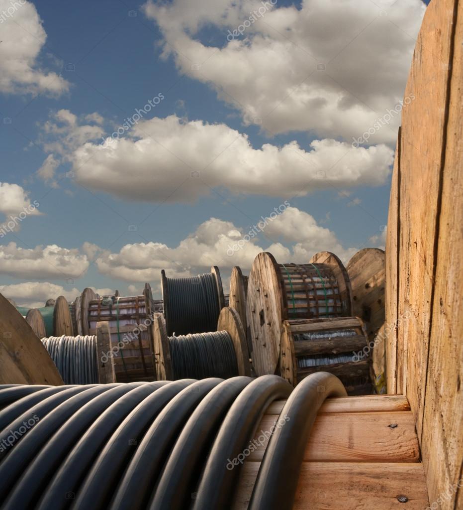 Industrial electrical cable Stock Photo by ©Woldee 14700395