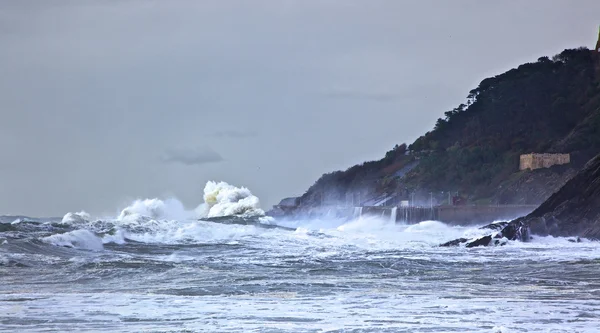 Tempestade em San Sebastian — Fotografia de Stock