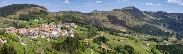 Imagem Panorâmica Elgeta Gipuzkoa — Fotografia de Stock