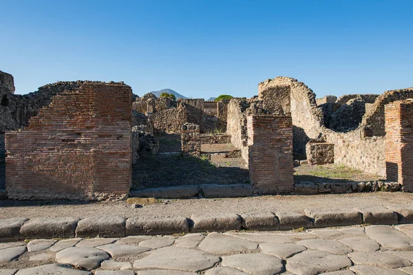 Historic City Italy Ruins Pompeii Buried Roman City Naples — Stockfoto