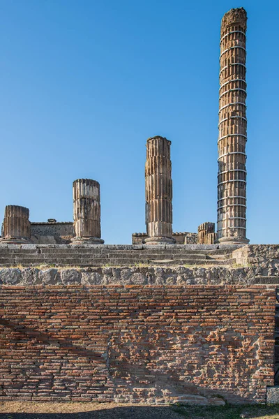 Historické Město Itálii Zříceniny Pompejí Pohřbené Římské Město Nedaleko Neapole — Stock fotografie