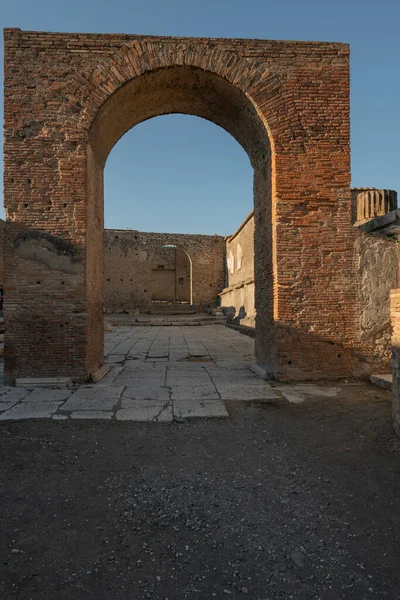 Historické Město Itálii Zříceniny Pompejí Pohřbené Římské Město Nedaleko Neapole — Stock fotografie