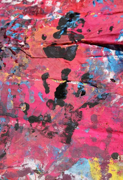 Cores abstratas com uma mão preta pintada — Fotografia de Stock